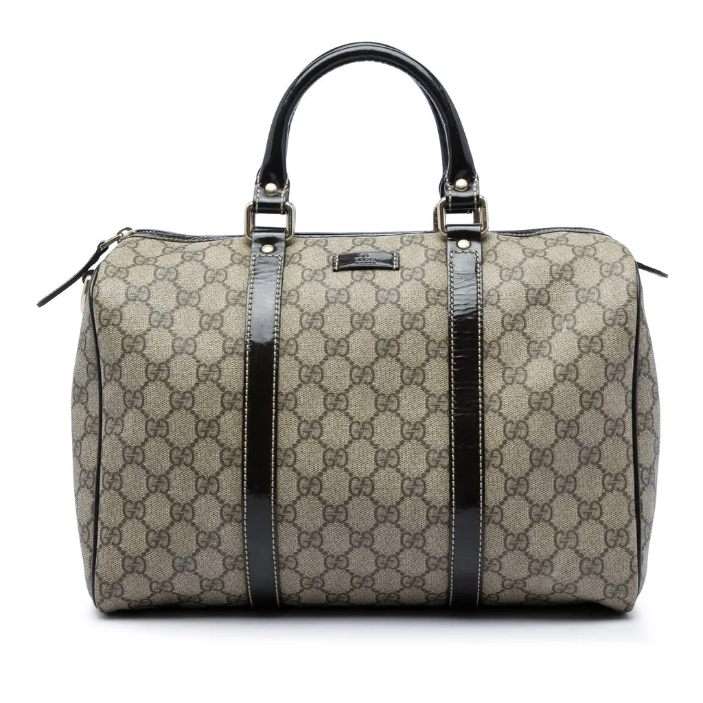 Gucci Medium GG Supreme Joy Boston Bag Beige Canvas Very good - Front View