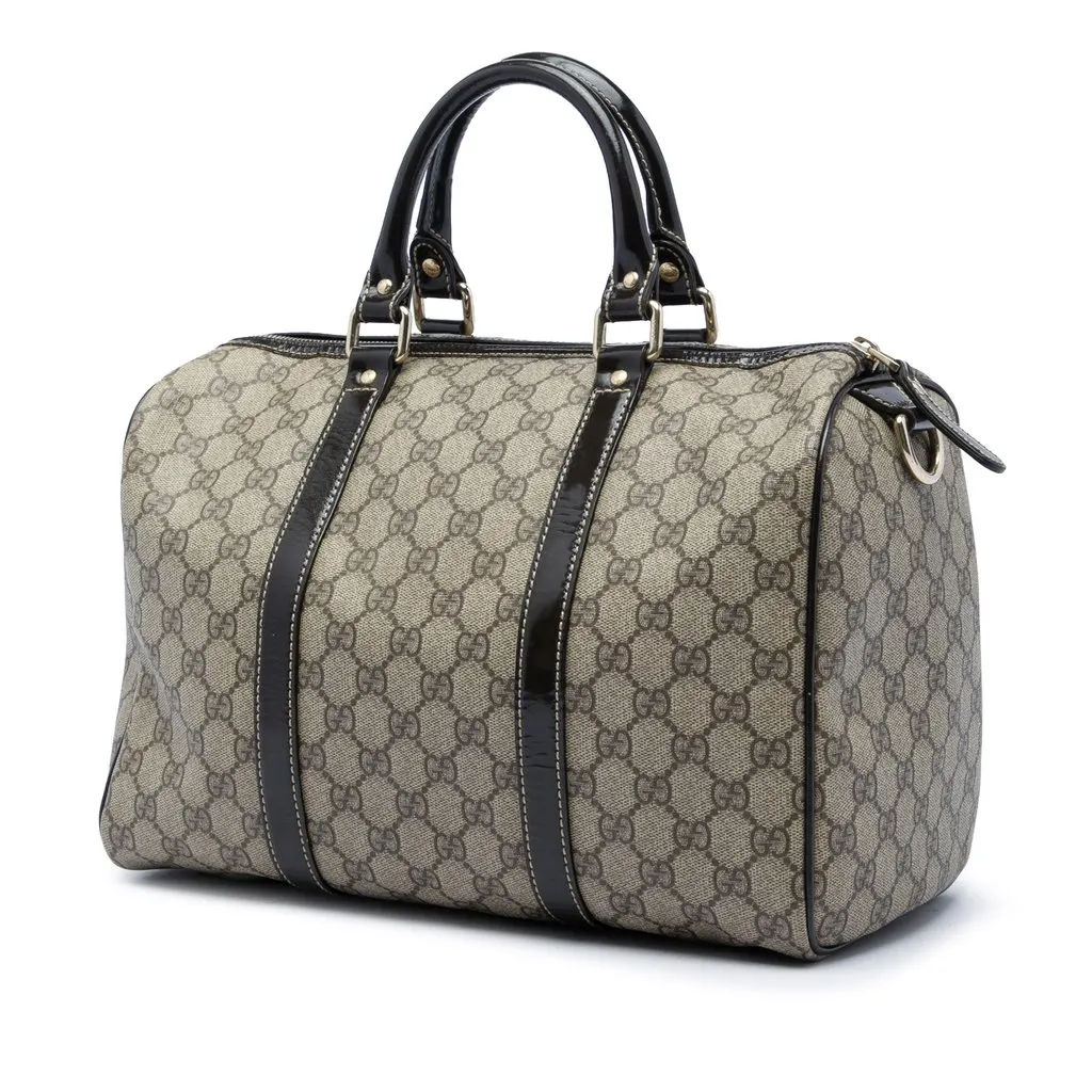 Gucci Medium GG Supreme Joy Boston Bag Beige Canvas Very good - Back View