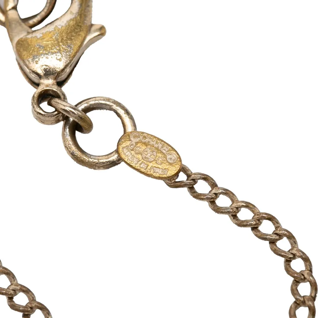 Chanel CC Gold Plated and Enamel 31 Rue Cambon Charm Bracelet Gold Metal Very good - Model View