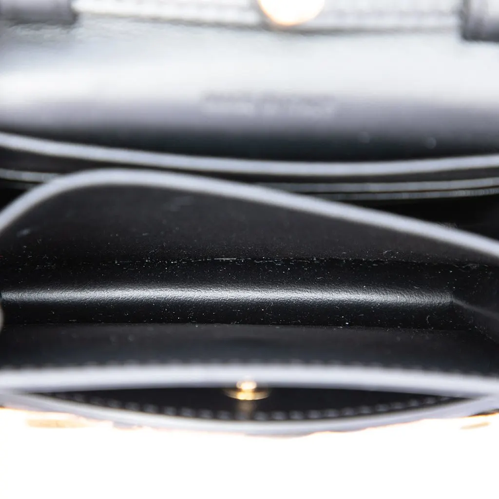Celine Mini Smooth Calfskin Triomphe Maillon Wallet on Chain Black Leather Very good - Model View