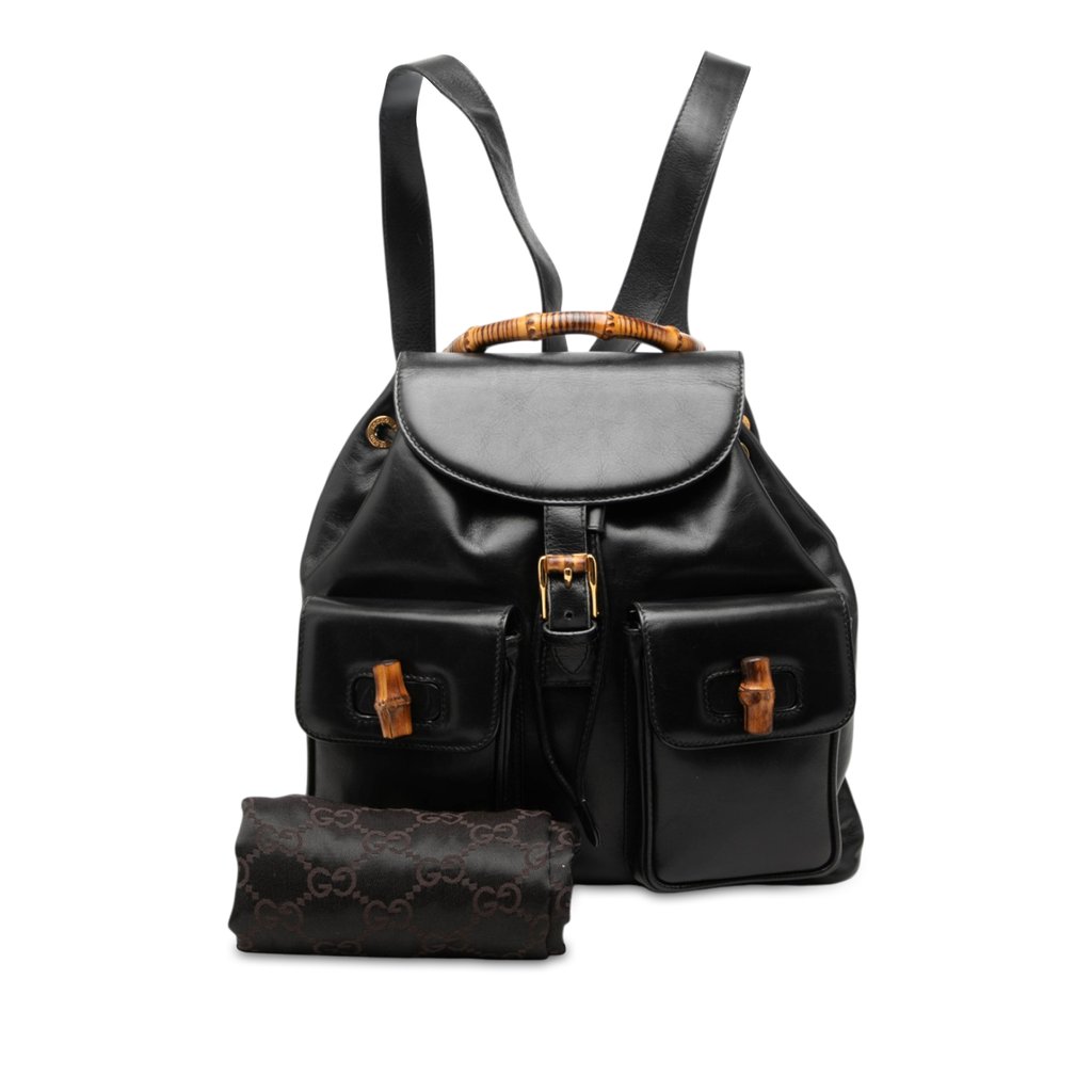 Gucci Large Calfskin Bamboo Drawstring | Libas Collective Gucci Large Calfskin Bamboo Drawstring | Libas Collective