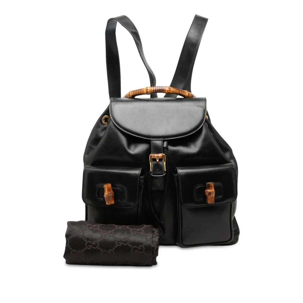Gucci Large Calfskin Bamboo Drawstring | Libas Collective