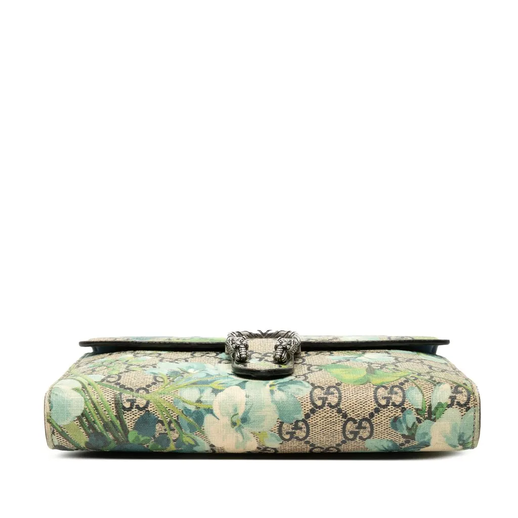 Gucci GG Supreme Blooms Dionysus Wallet on Chain Beige Good - Inside View