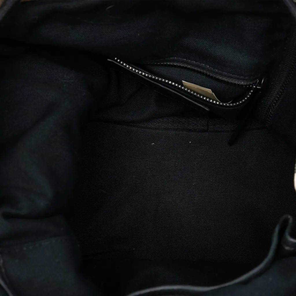 Burberry Mega Check Canvas Korbin Backpack Brown Very good - Model View
