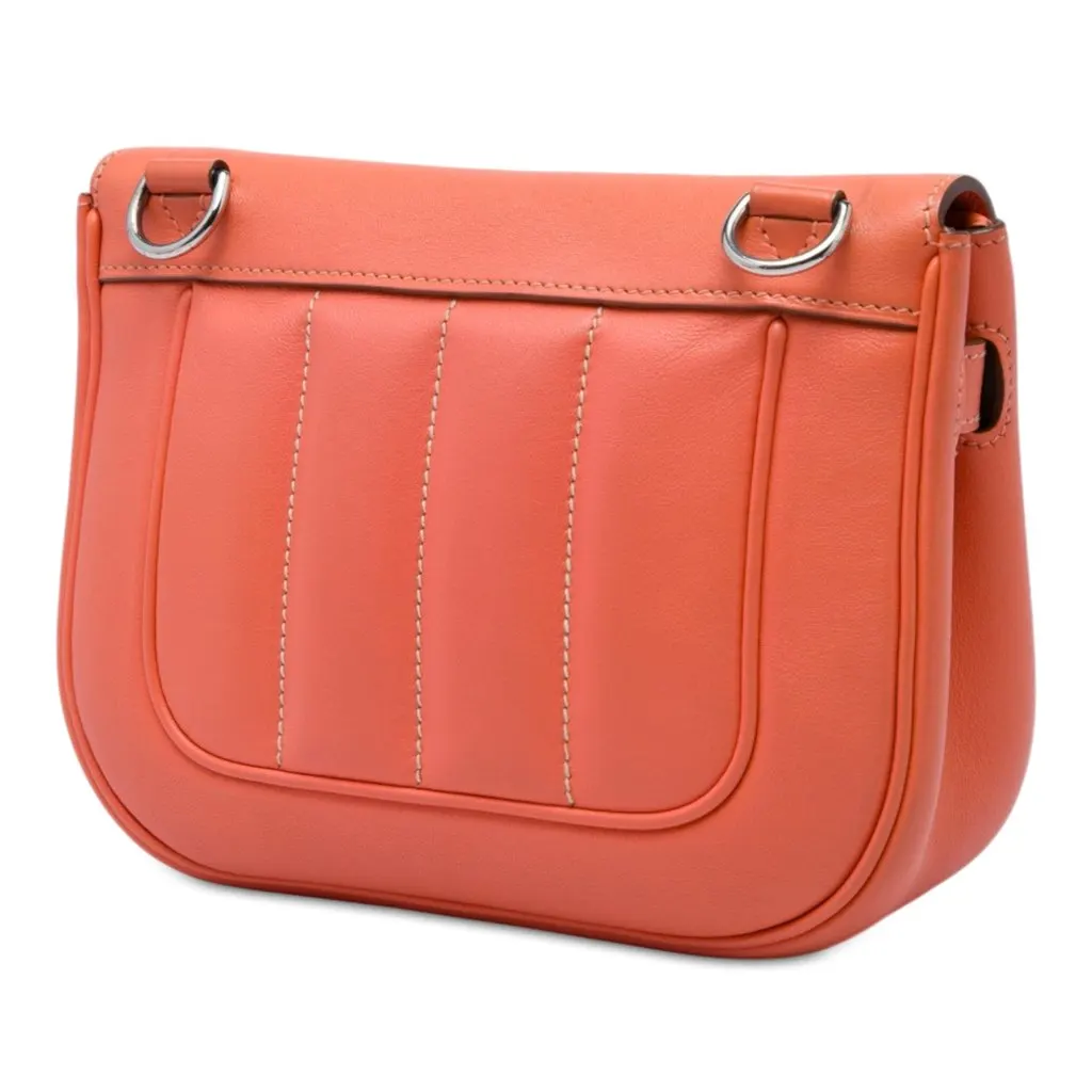 Hermès Mini Swift Berline Crossbody Orange Leather Very good - Back View