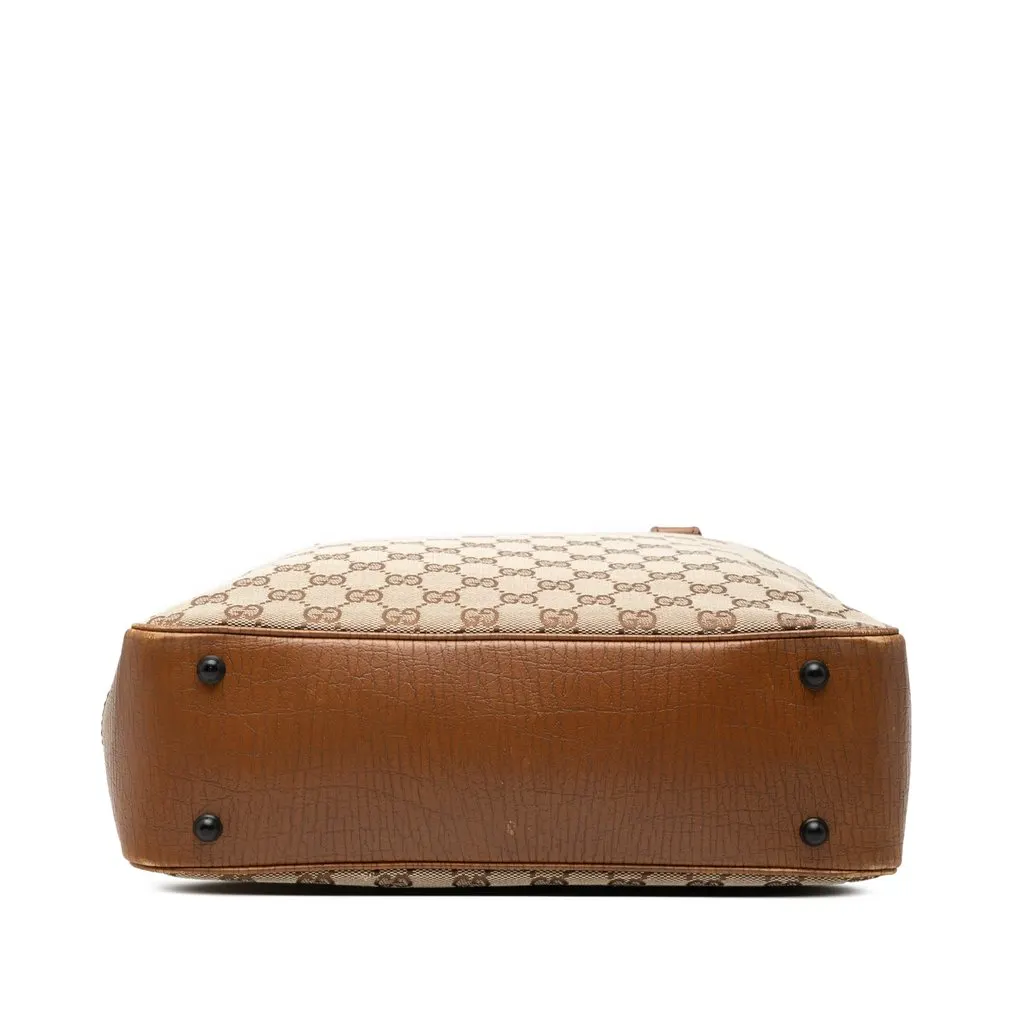 Gucci GG Canvas Bamboo Tote Beige Canvas Very good - Inside View