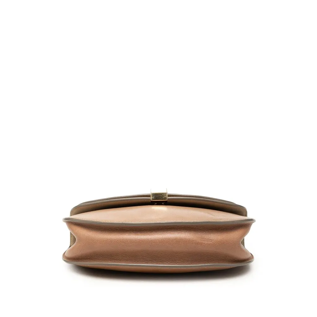 Chloé Mini Calfskin Georgia Crossbody Brown Leather Very good - Inside View