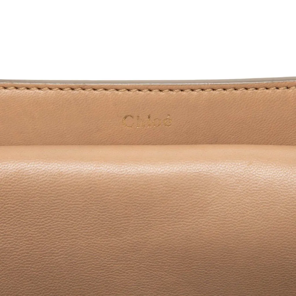 Chloé Mini Calfskin Georgia Crossbody Brown Leather Very good - Box View