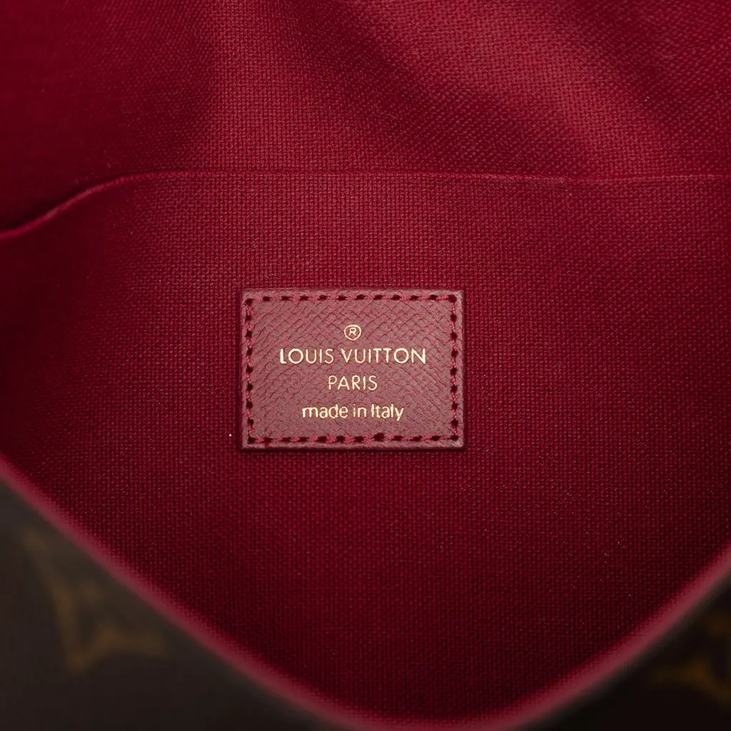 Louis Vuitton Monogram Pochette Felicie Brown Very good - Box View