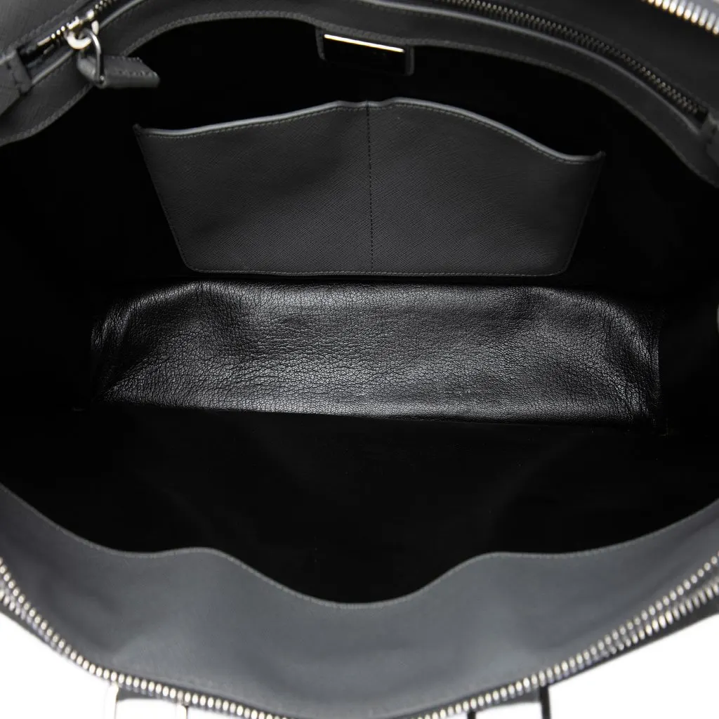 Prada Saffiano Briefcase MultiColor Leather Very good - Model View