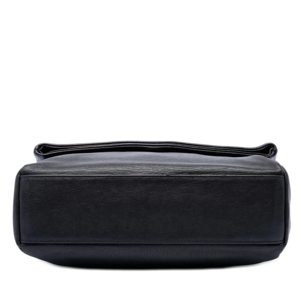 Saint Laurent Medium Sheepskin West Hollywood Crossbody Black Leather Very good - Inside View