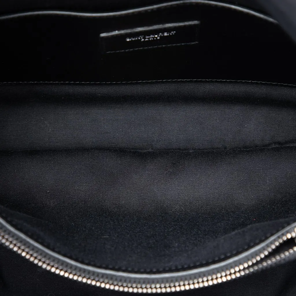 Saint Laurent Medium Sheepskin West Hollywood Crossbody Black Leather Very good - Model View