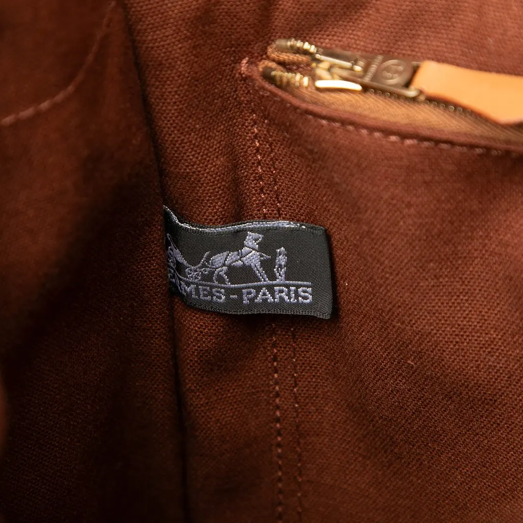 Hermès Canvas Fourre Tout PM Brown Canvas Very good - Box View