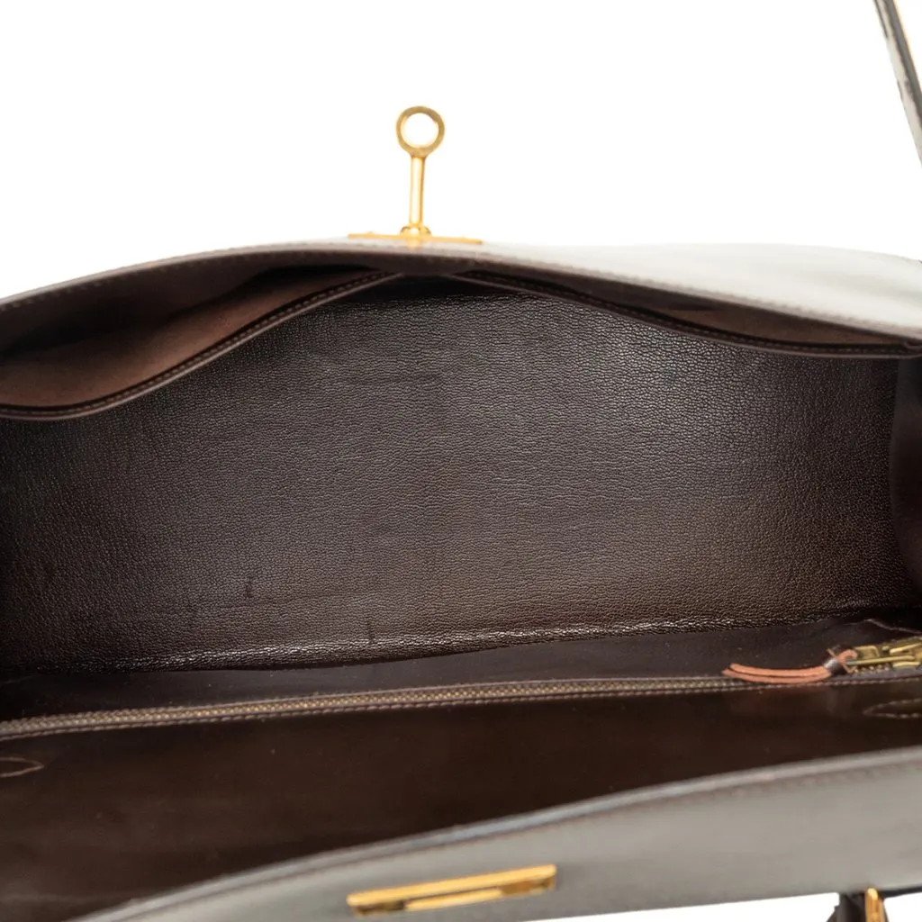 Hermès Box Calf Kelly II Sellier 32 Brown Leather Very good - Model View