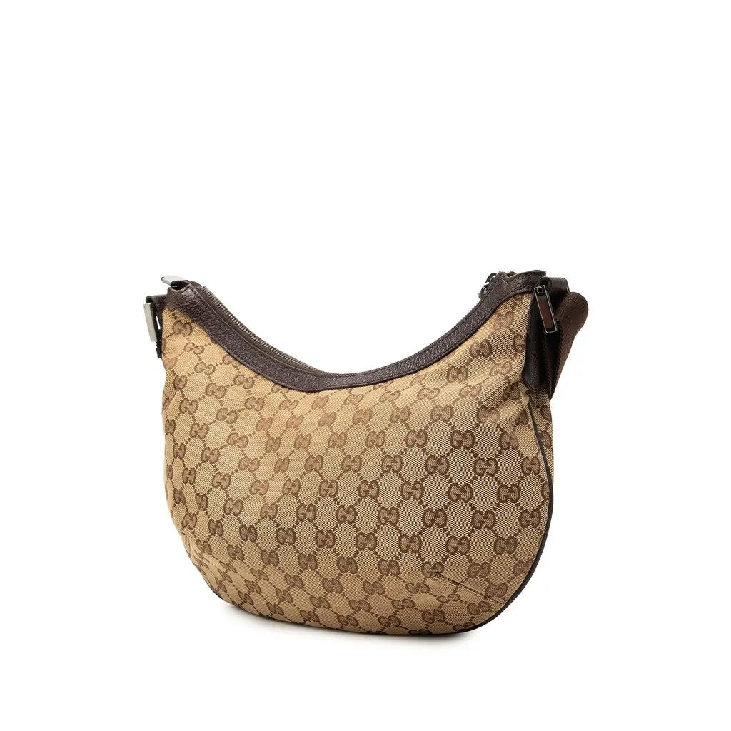 Gucci GG Canvas Crossbody Beige Very good - Back View