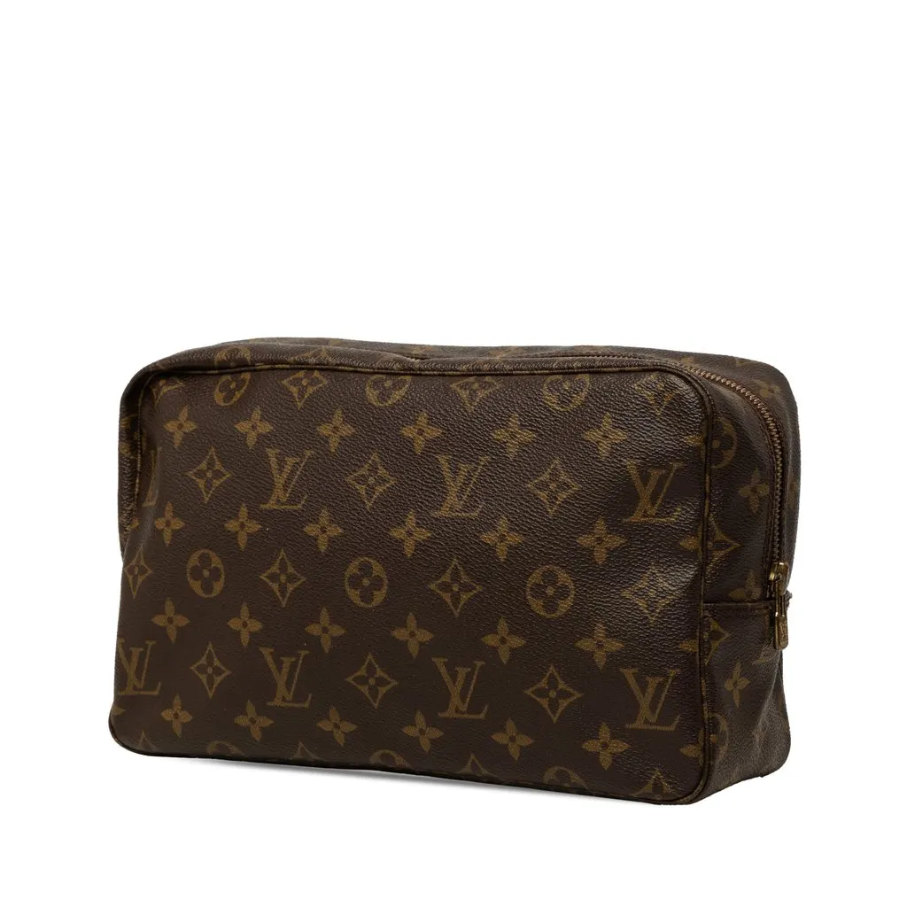 Louis Vuitton Monogram Trousse Toilette 28 Brown Canvas Very good - Back View