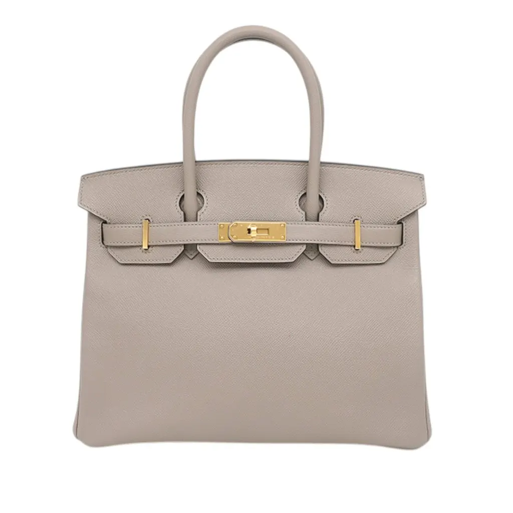 Hermès Epsom Birkin Retourne 30 Brown Leather Very good - Front View