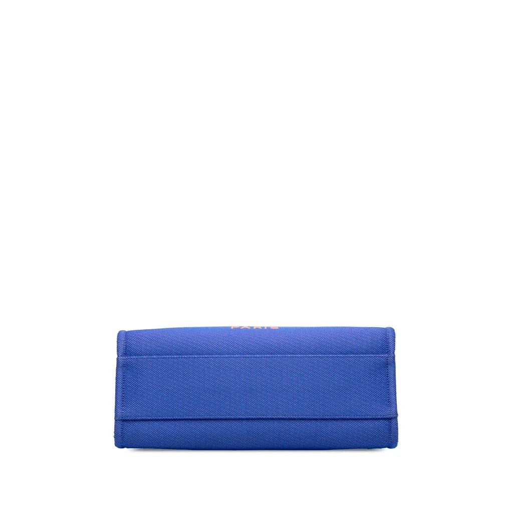 Chanel Small Canvas Deauville Tote Blue Canvas Very good - Inside View