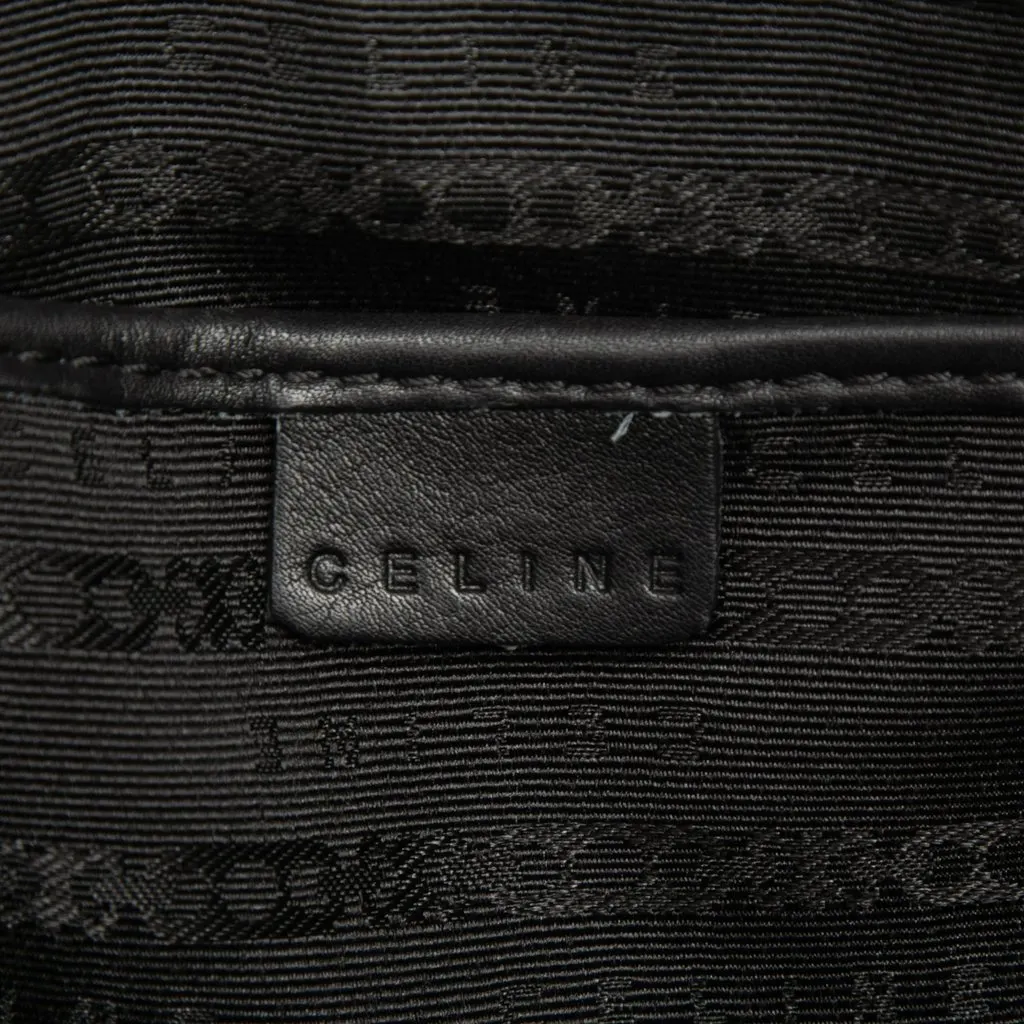 Celine Leather Boogie Handbag Black Leather Very good - Box View