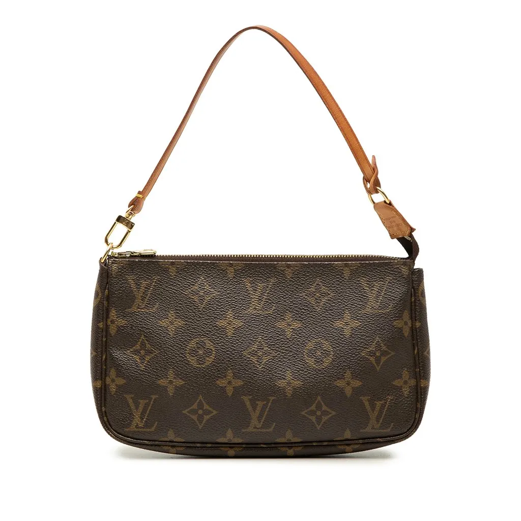 Louis Vuitton Monogram Pochette Accessoires Brown Canvas Very good - Front View
