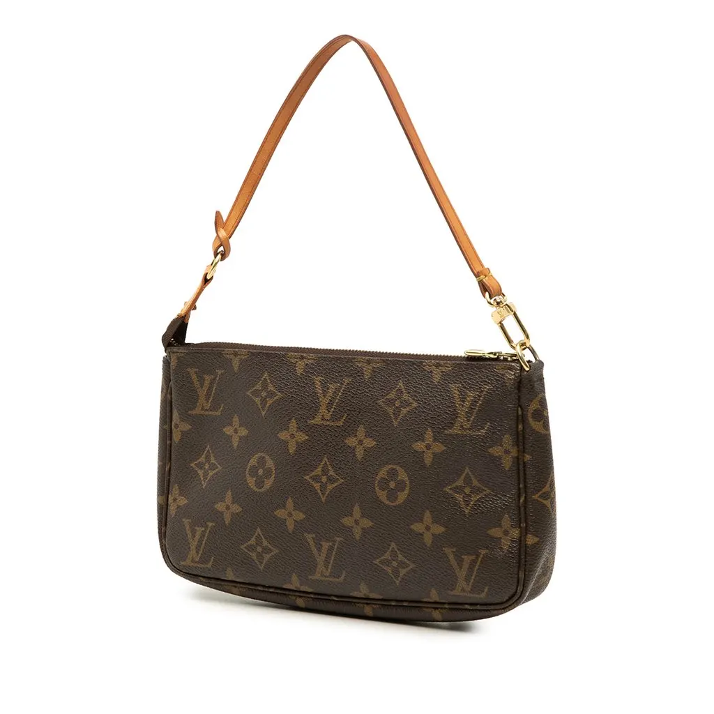 Louis Vuitton Monogram Pochette Accessoires Brown Canvas Very good - Back View