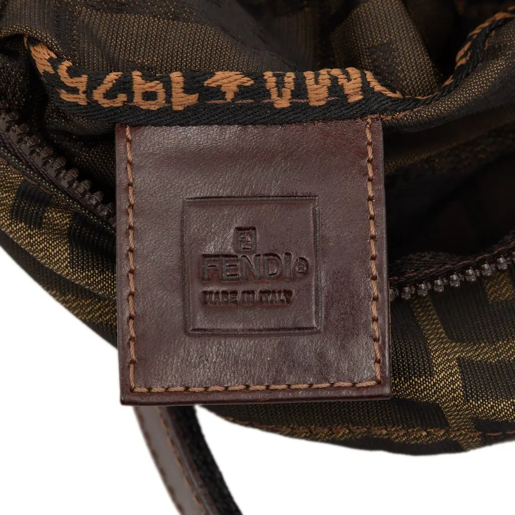 Fendi Mini Zucca Canvas Handbag Brown Very good - Box View