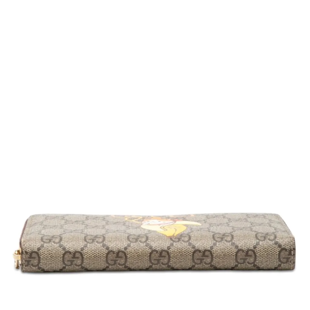 Gucci BNF GG Supreme Bananya Zip Around Wallet Beige Very good - Inside View