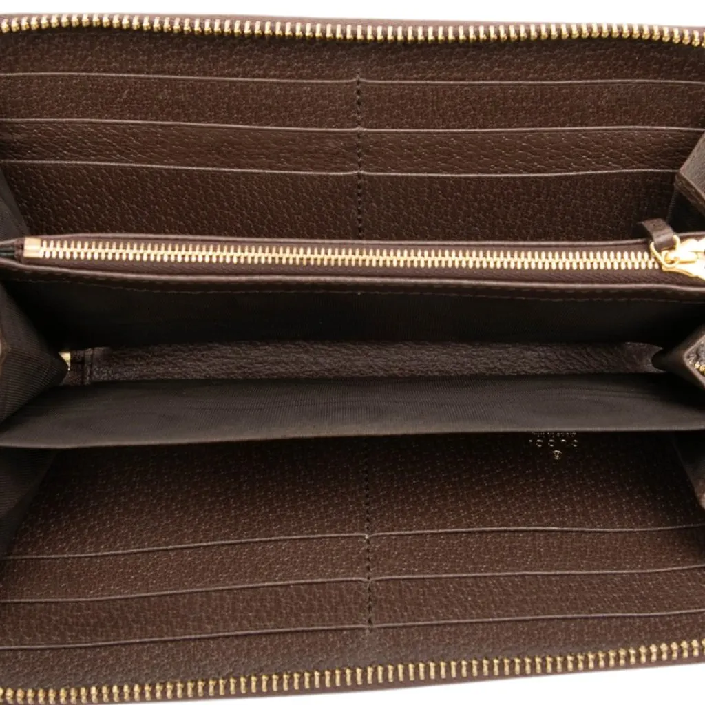 Gucci BNF GG Supreme Bananya Zip Around Wallet Beige Very good - Model View