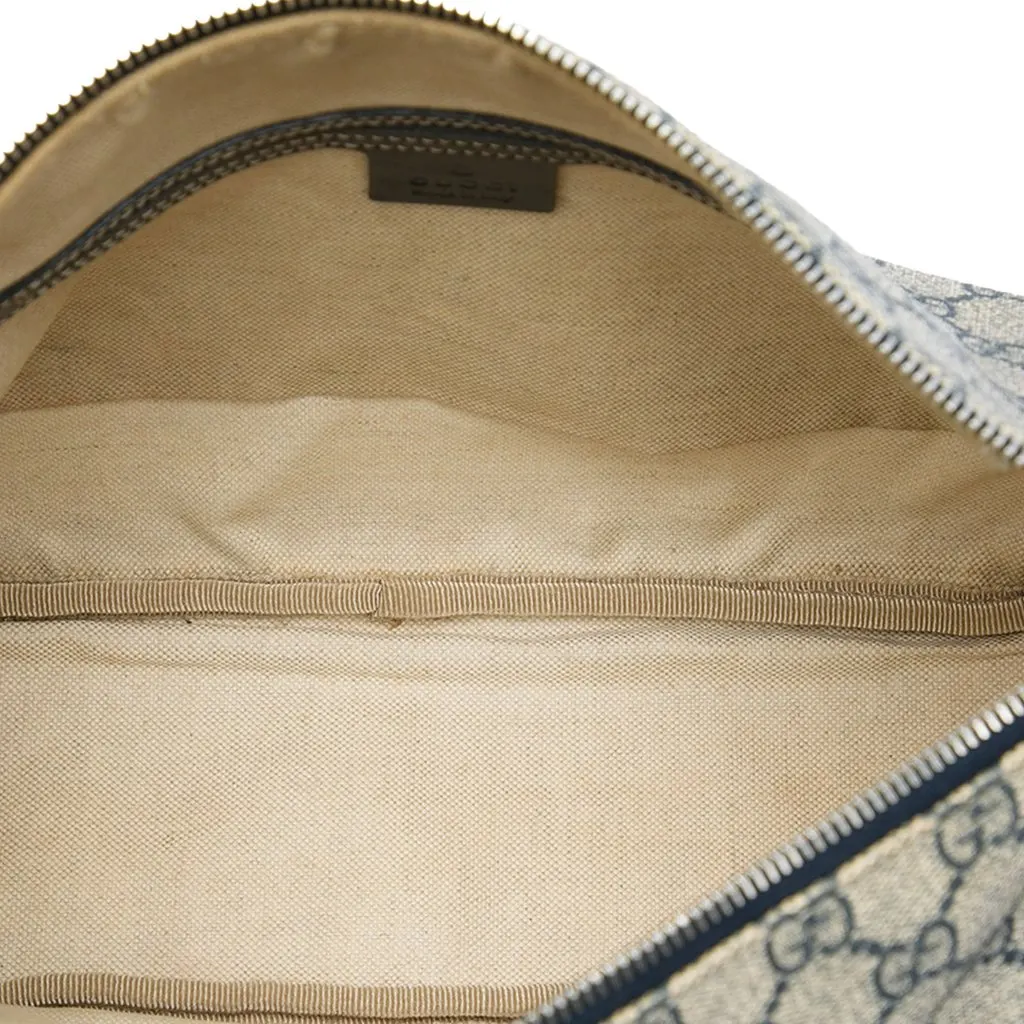 Gucci GG Supreme Double Pocket Crossbody Beige Canvas Very good - Model View