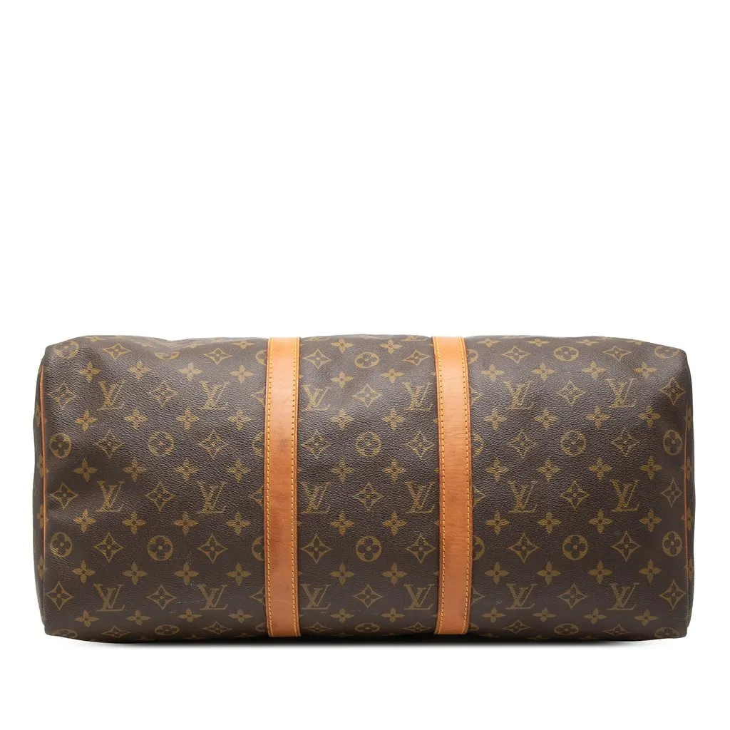Louis Vuitton Monogram Keepall 50 Brown Good - Inside View