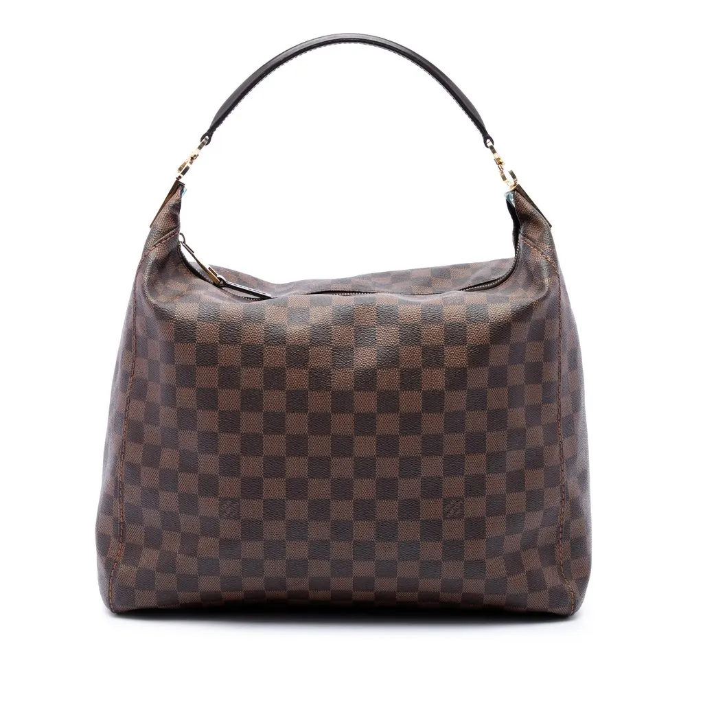 Louis Vuitton Damier Ebene Portobello GM Brown Very good - Front View