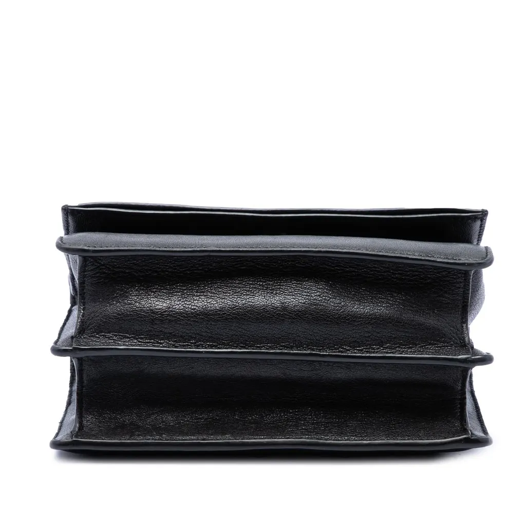 Saint Laurent Small Calfskin Monogram Sunset Crossbody Black Leather Very good - Inside View
