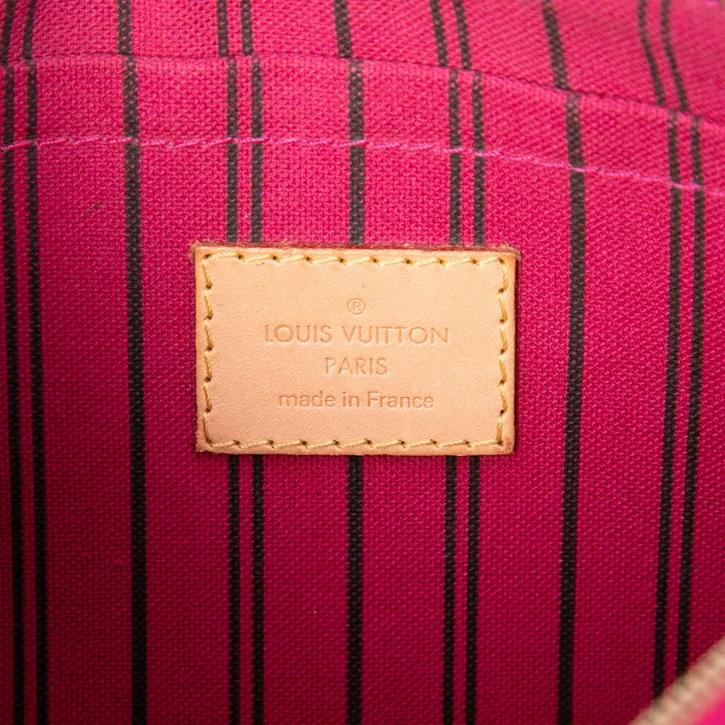 Louis Vuitton Monogram Neverfull MM Pouch Brown Very good - Box View