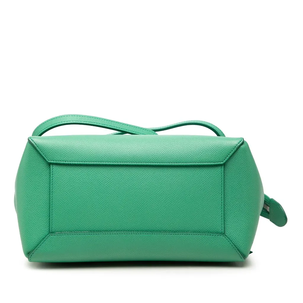 Celine Micro Grained Calfskin Belt Bag Green Leather Very good - Inside View