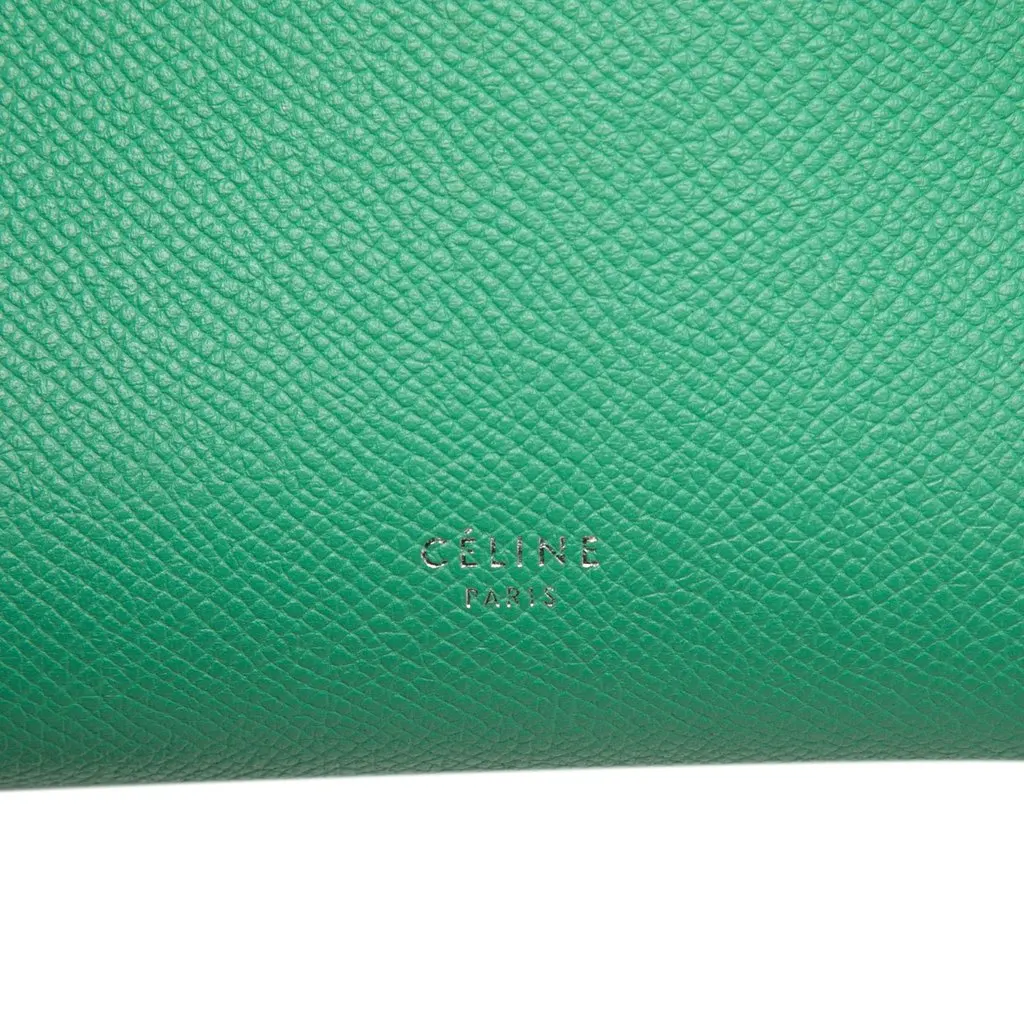 Celine Micro Grained Calfskin Belt Bag Green Leather Very good - Box View