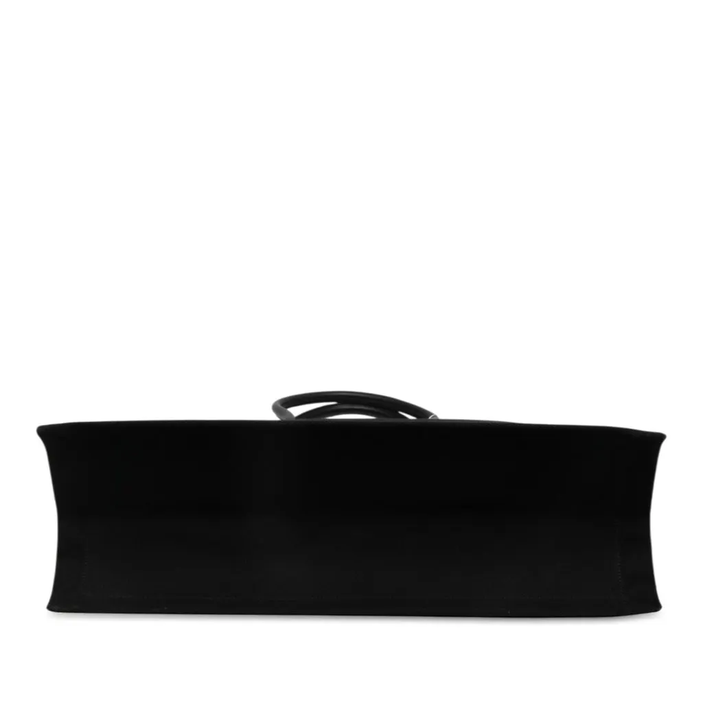 Saint Laurent Large Canvas Rive Gauche Tote Black Canvas Very good - Inside View