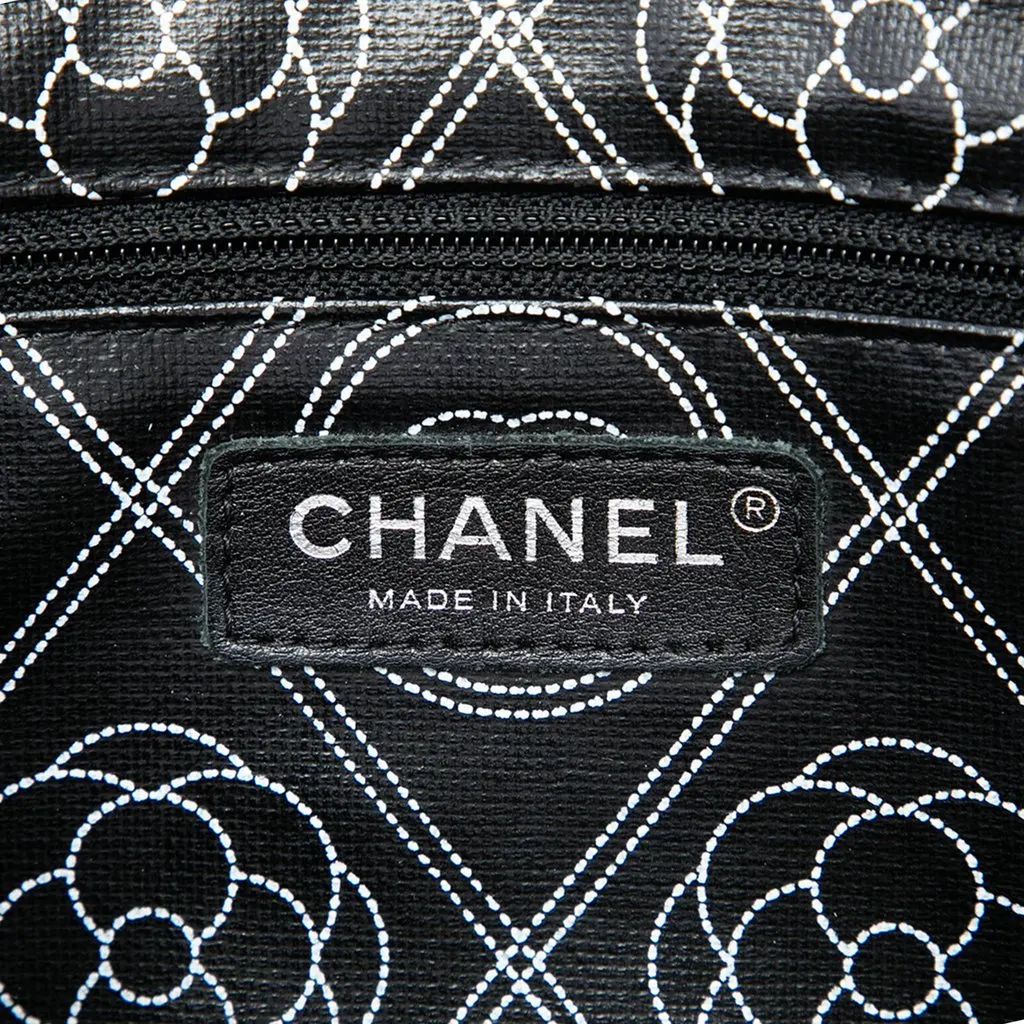 Chanel Coated Canvas Camellia Logo Camera Bag Black Canvas Very good - Box View