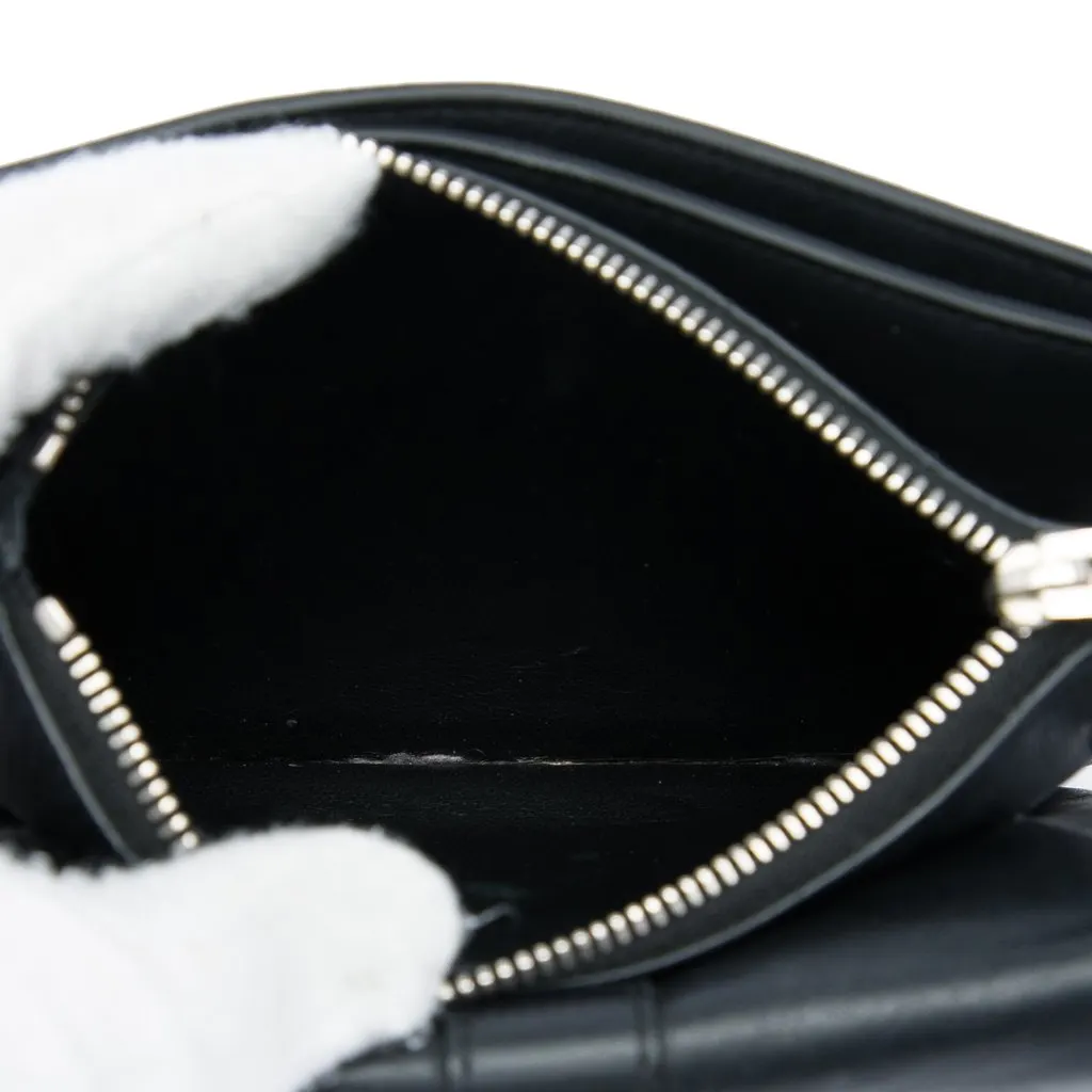 Saint Laurent Calfskin Monogram Tri Pocket Crossbody Black Leather Very good - Model View