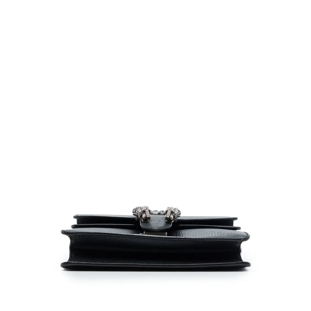 Gucci Small Calfskin Dionysus  Crossbody Black Leather Very good - Inside View