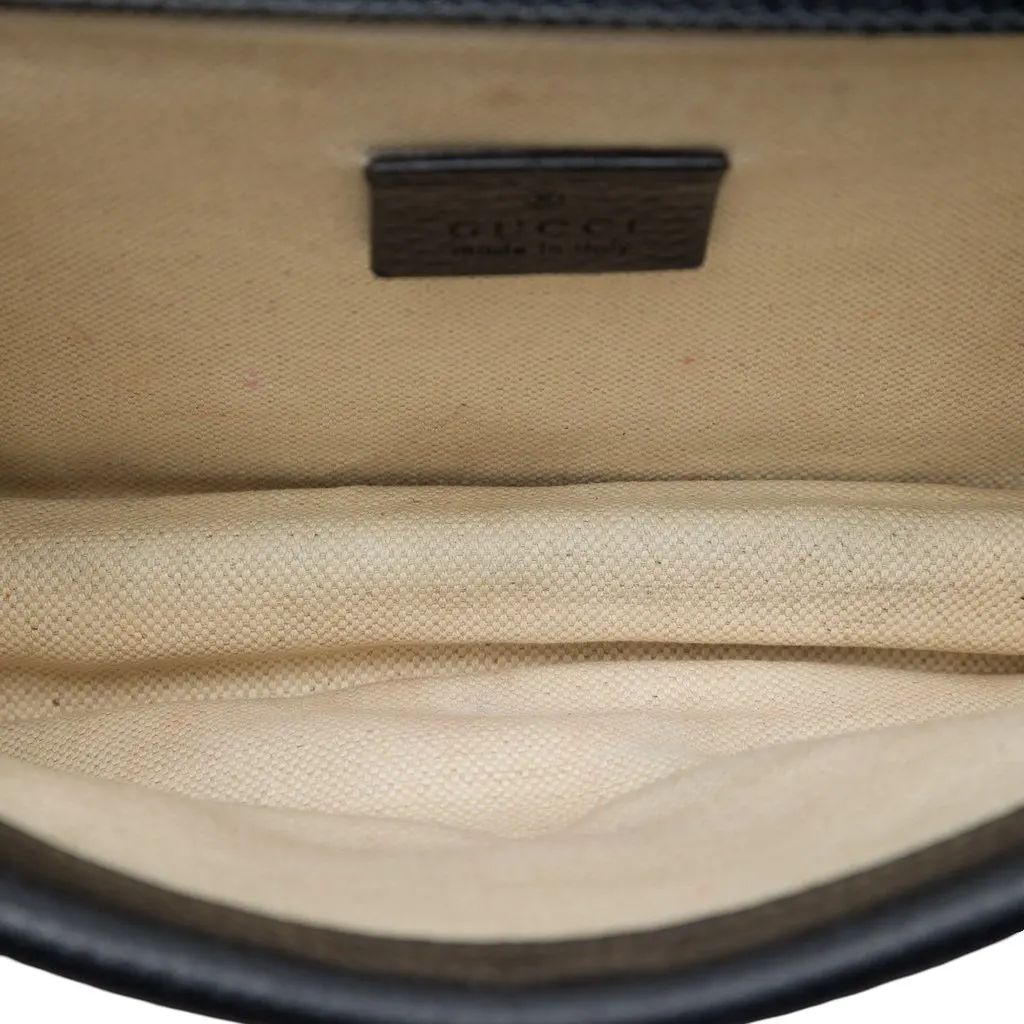 Gucci Small Calfskin Dionysus  Crossbody Black Leather Very good - Model View