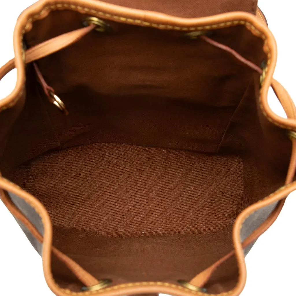 Louis Vuitton Monogram Mini Montsouris Brown Canvas Very good - Model View