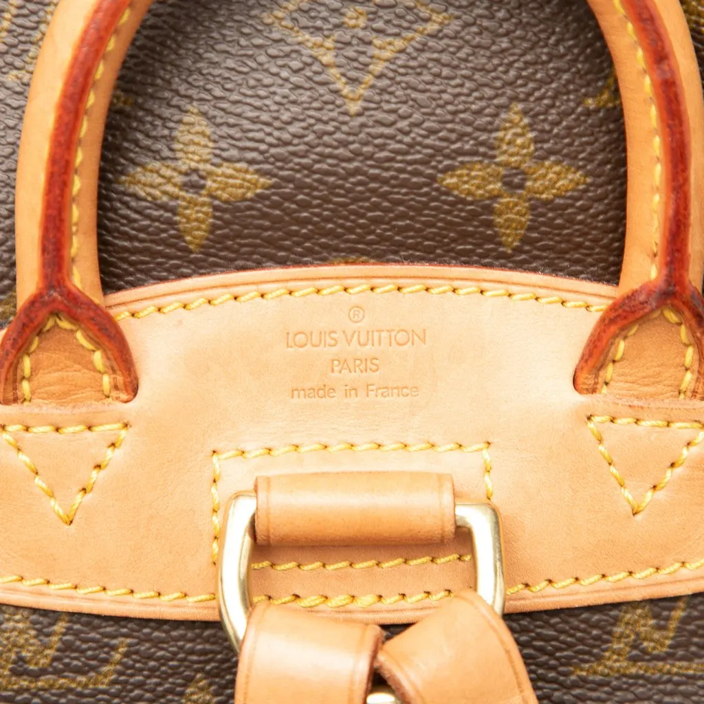 Louis Vuitton Monogram Mini Montsouris Brown Canvas Very good - Box View