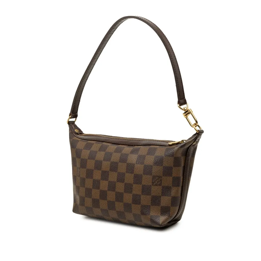 Louis Vuitton Damier Ebene Illovo PM Brown Canvas Good - Back View