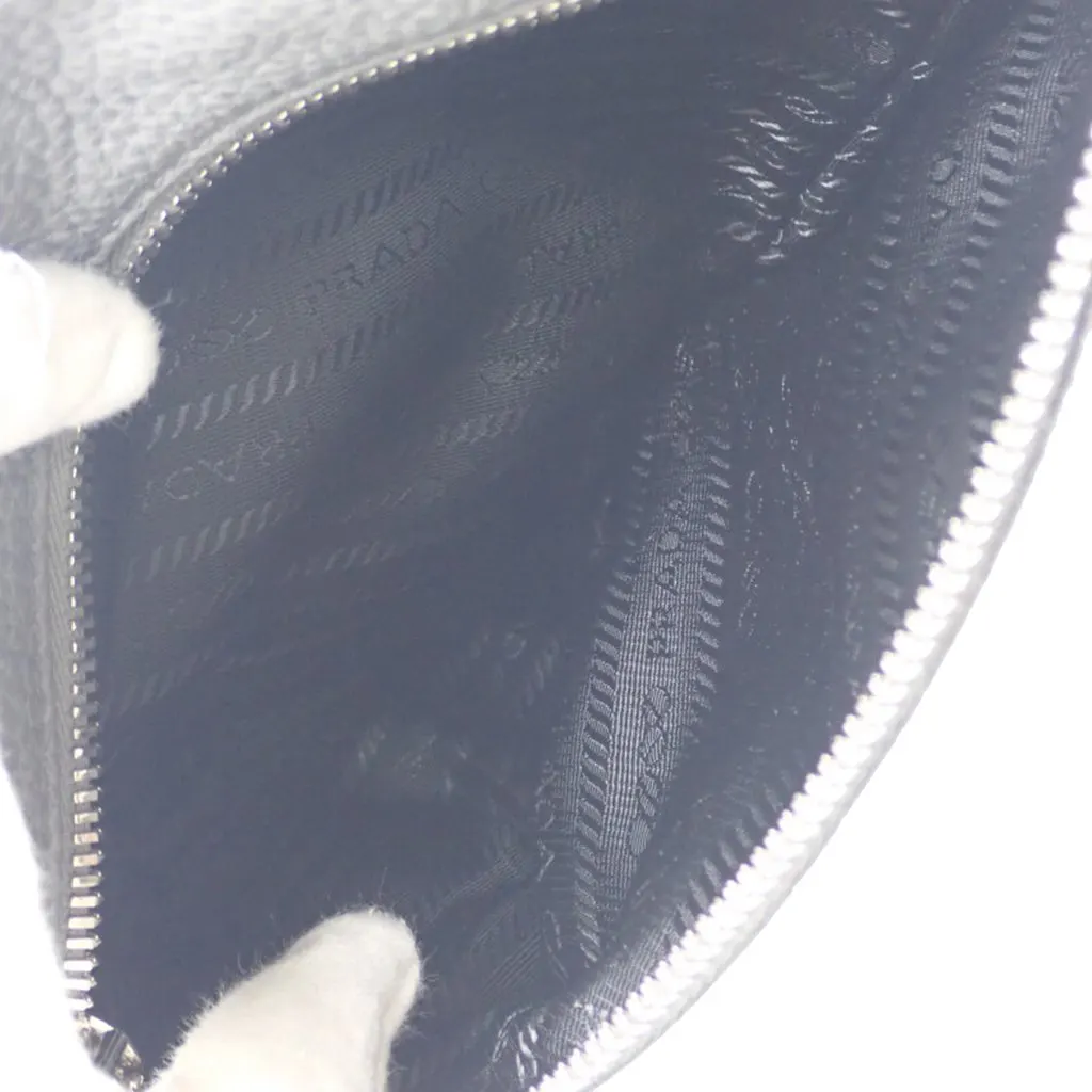 Prada Vitello Daino Logo Embossed Sling Bag MultiColor Leather Very good - Model View