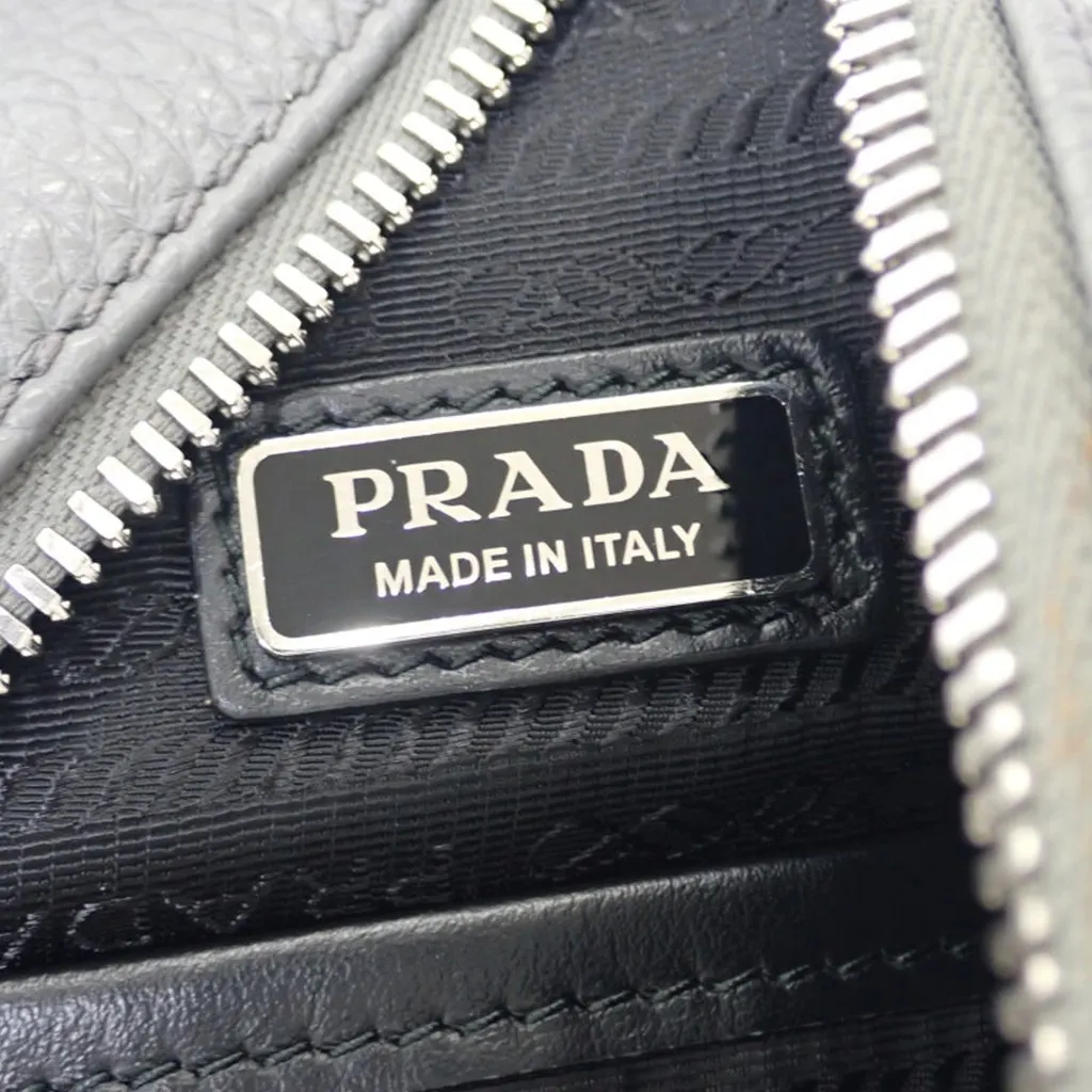Prada Vitello Daino Logo Embossed Sling Bag MultiColor Leather Very good - Box View
