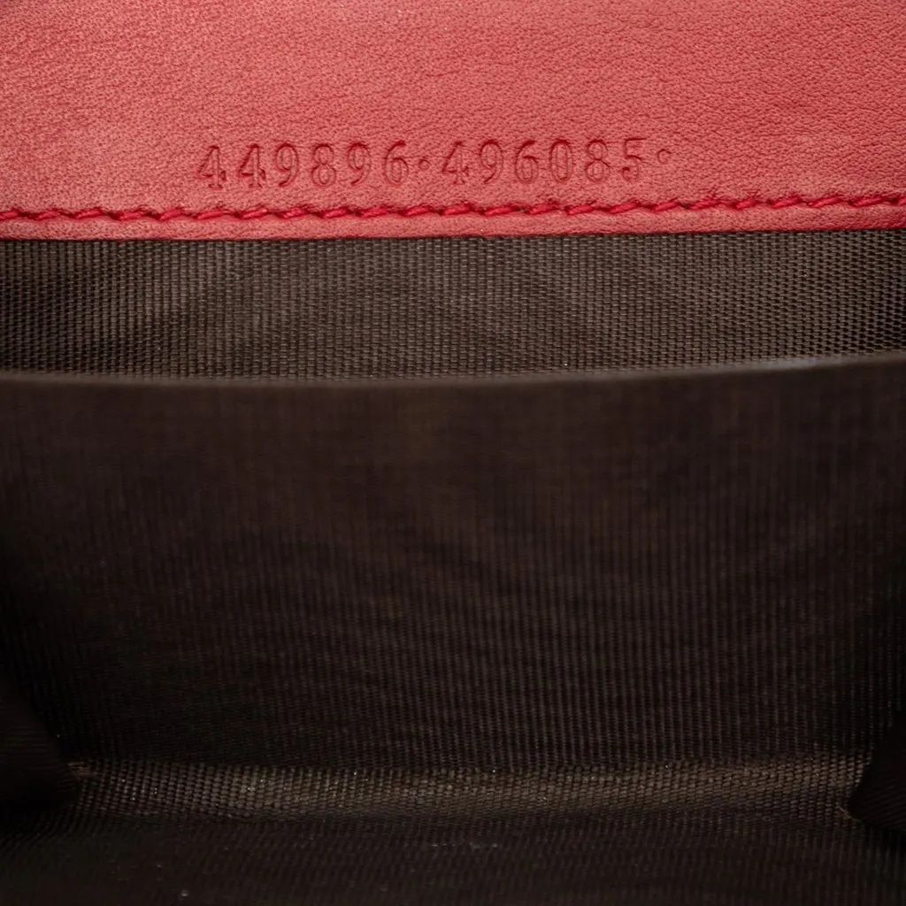 Gucci Microguccissima Zip Around Coin Purse Red Leather Very good - Box View