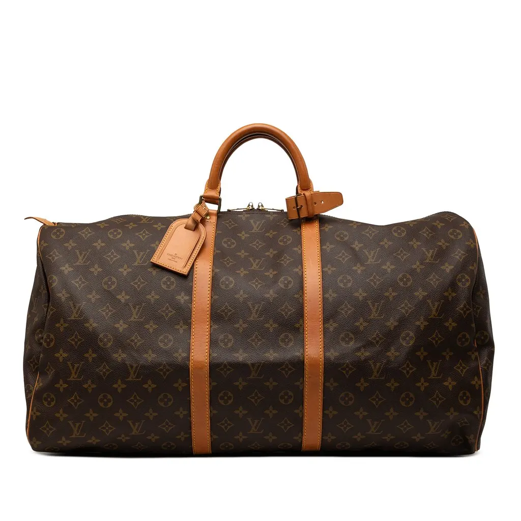 Louis Vuitton Monogram Keepall 60 Brown Very good - Front View