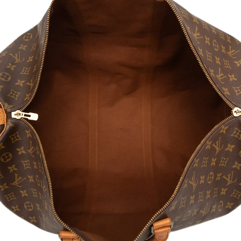 Louis Vuitton Monogram Keepall 60 Brown Very good - Model View
