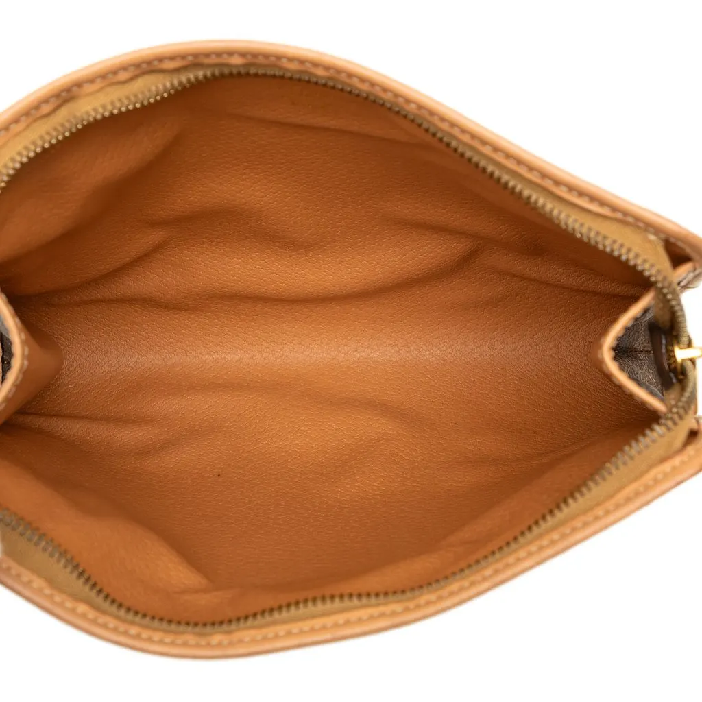 Celine Macadam Coated Canvas Clutch Brown Canvas Very good - Model View