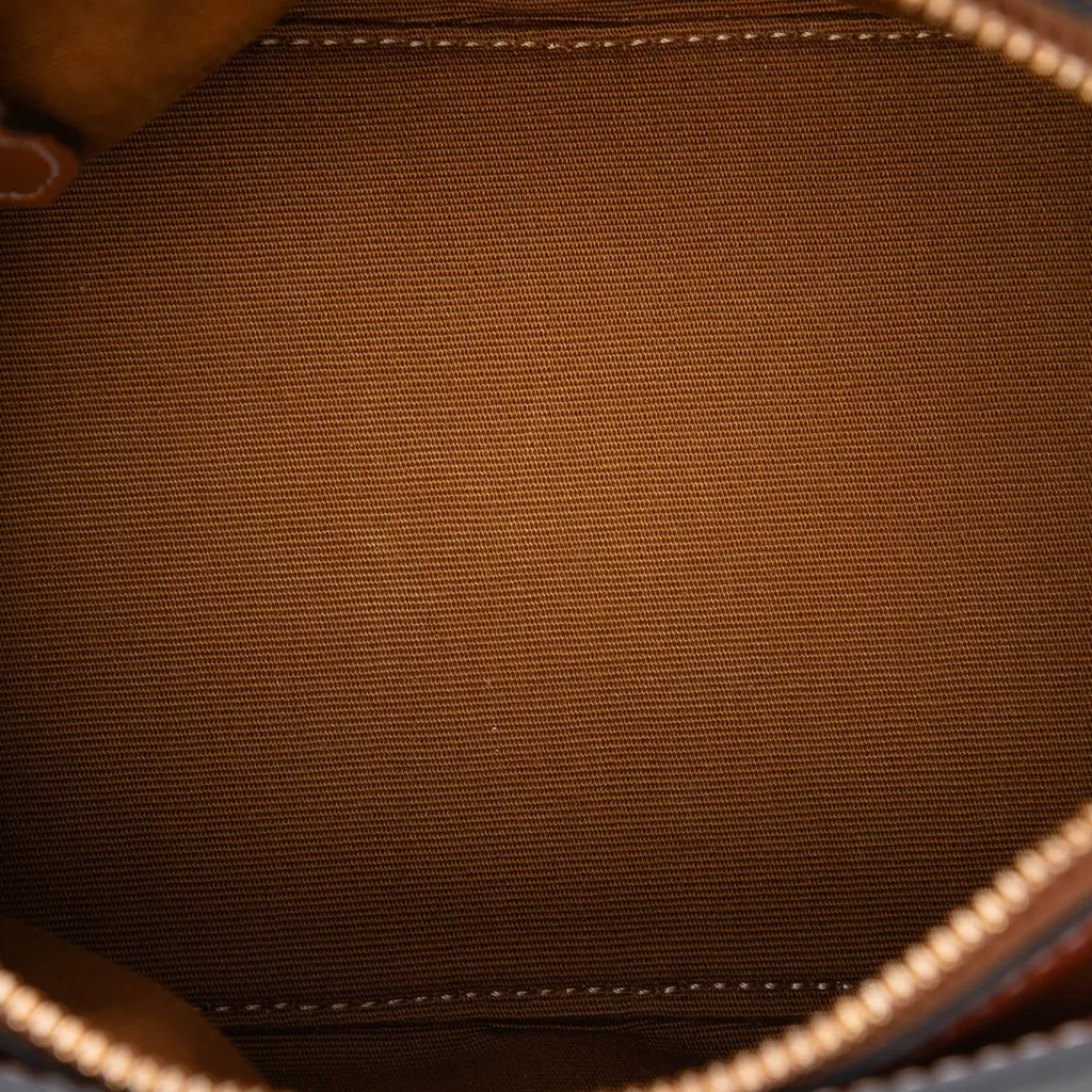 Celine Teen Triomphe Coated Canvas Cabas De France Crossbody White Very good - Model View